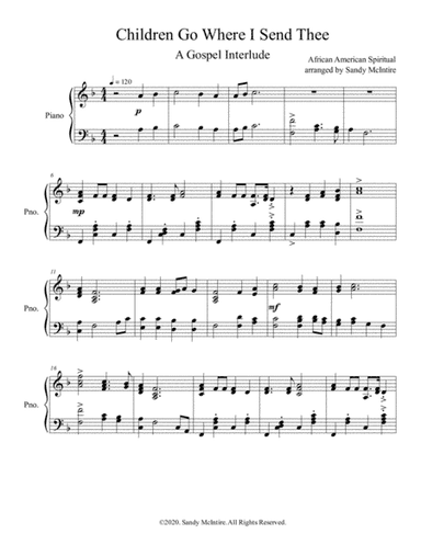 Children Go Where I Send Thee (arr. Sandy McIntire)
