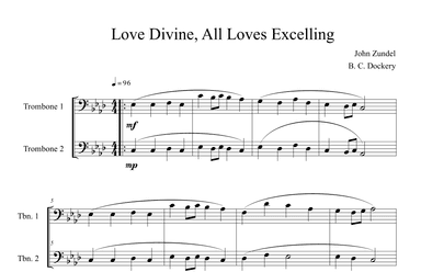 Love Divine, All Loves Excelling (Trombone Duet) (arr. B. C. Dockery)