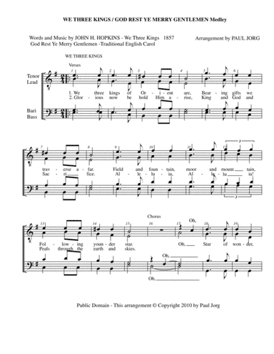 We Three Kings / God Rest Ye Merry Medley (arr. Paul A. Jorg)