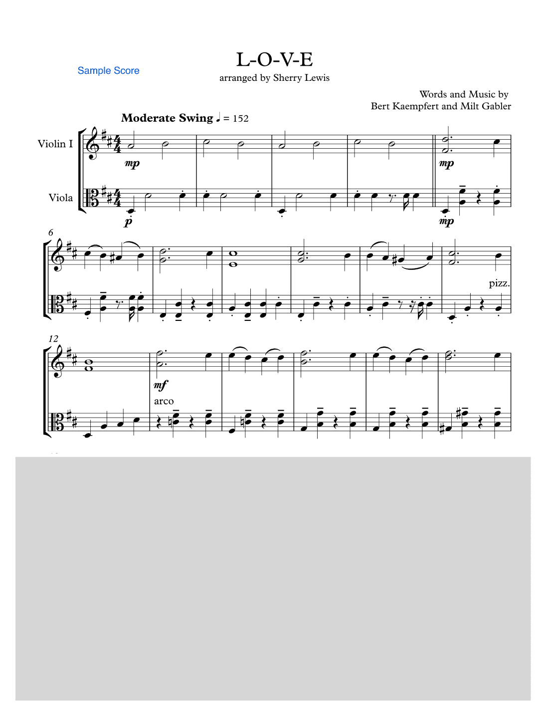 L-o-v-e (arr. Sherry Lewis)