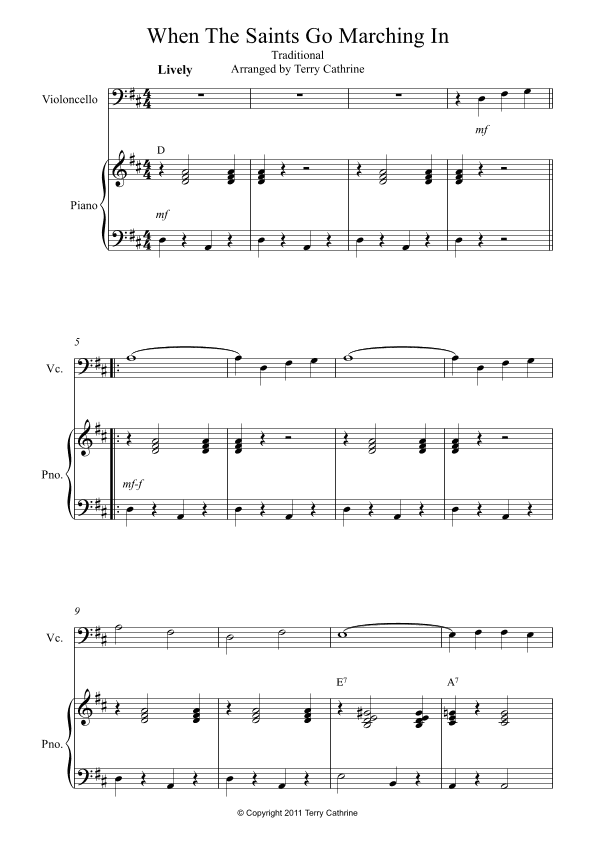 When The Saints Go Marching In (arr. Terry Cathrine)