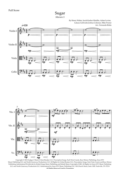 Sugar (arr. Fernando Britto)