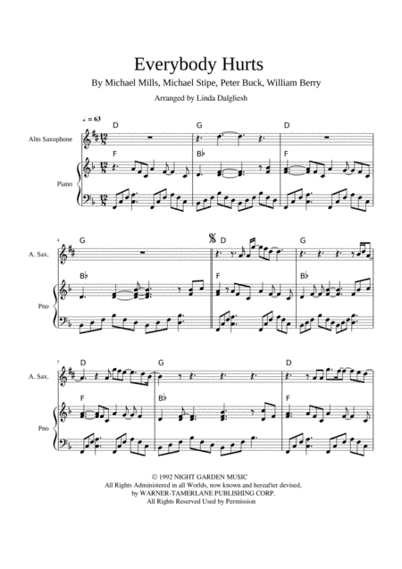 Everybody Hurts (arr. Linda Dalgliesh)