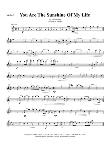 You Are The Sunshine Of My Life (arr. Marmpy)