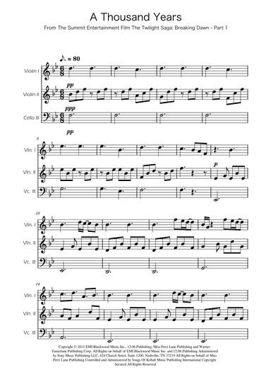 A Thousand Years (arr. Ygor Nunes)