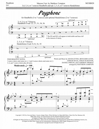 Payphone (arr. Matthew Compton)