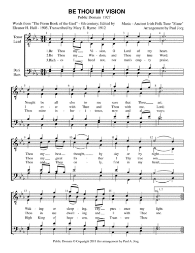BE THOU MY VISION (arr. Paul A. Jorg)