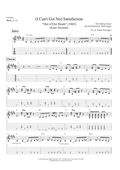 (i Can't Get No) Satisfaction (arr. Adrian Bissegger)