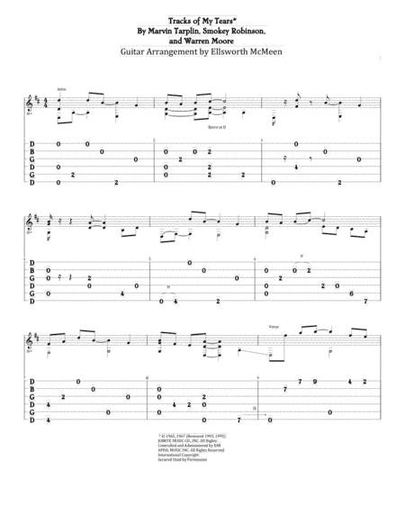 The Tracks Of My Tears (arr. Ellsworth McMeen)