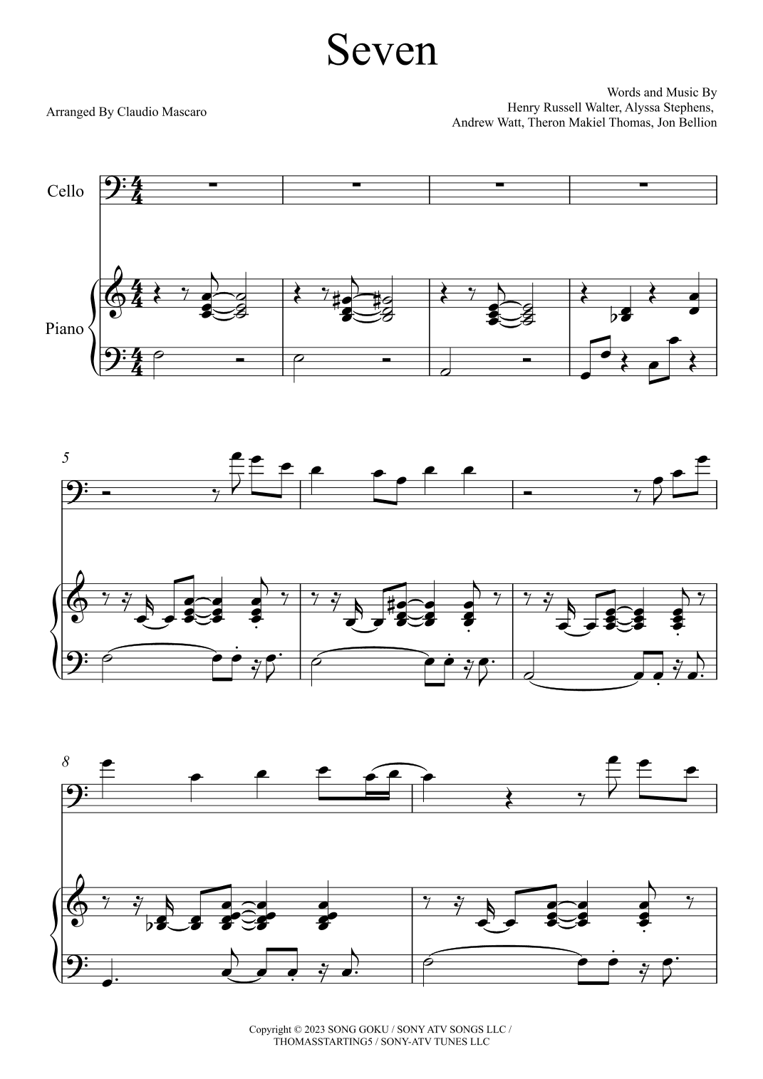 Seven (arr. Claudio Mascaro)