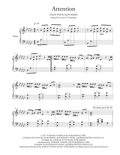 Attention (arr. Anton R. Tajanlangit)