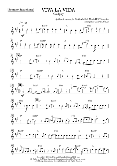 Viva La Vida (arr. ACT Bortolucci)