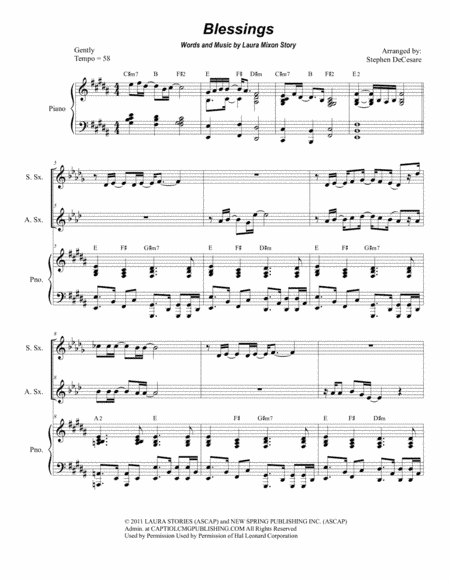 Blessings (arr. Stephen DeCesare)