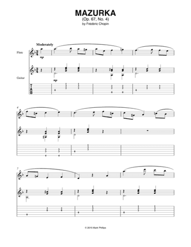 Mazurka in A Minor (Op. 67, No. 4) (arr. Mark Phillips)