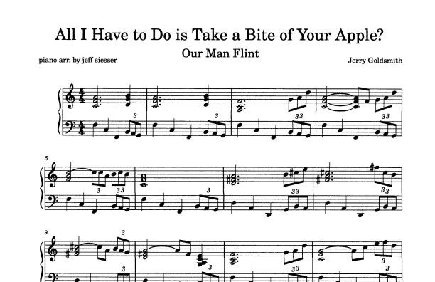 Our Man Flint (arr. jeff siesser)