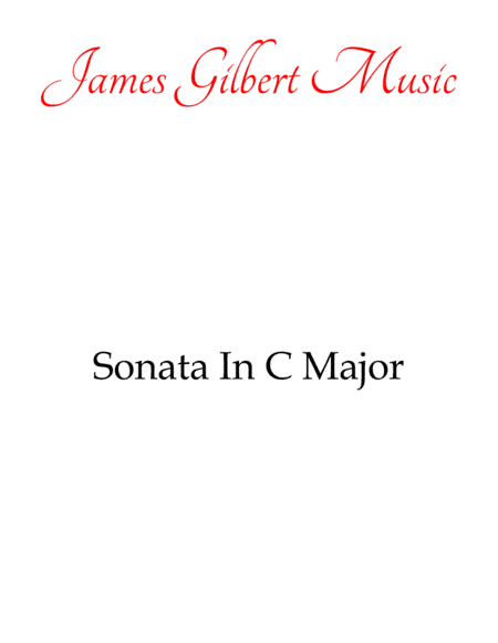 Sonata In C Major (K. 545) (arr. James Gilbert Music)