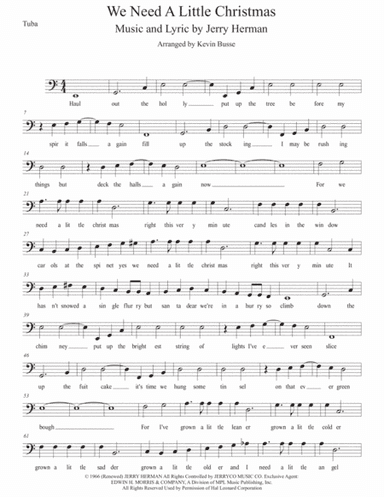 We Need A Little Christmas (arr. Kevin Busse)