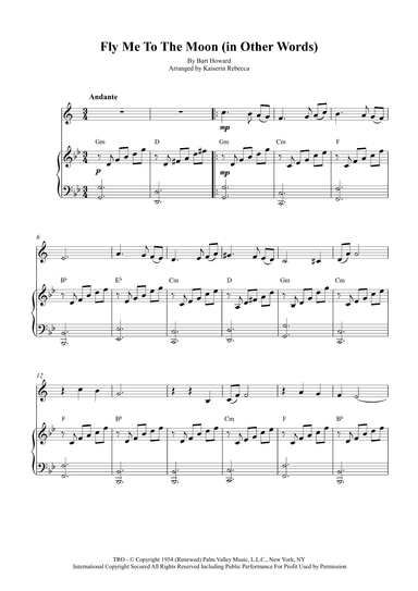 Fly Me To The Moon (in Other Words) (arr. Kaiserin Rebecca)