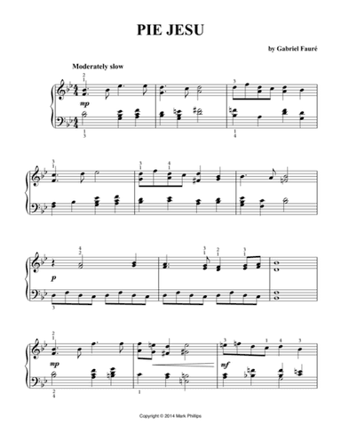 Fauré Requiem: "Pie Jesu" (arr. Mark Phillips)