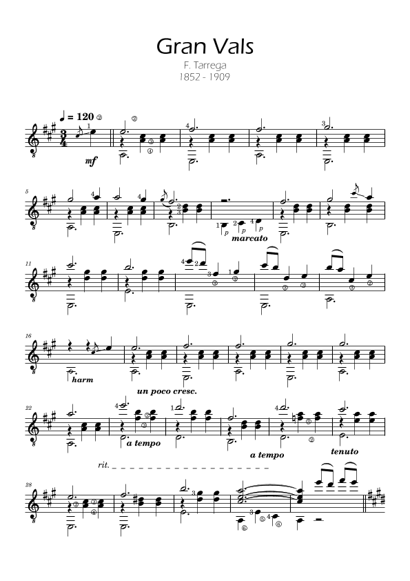 Nokia Walz  - Tárrega - Gran Vals (arr. Ygor Nunes)