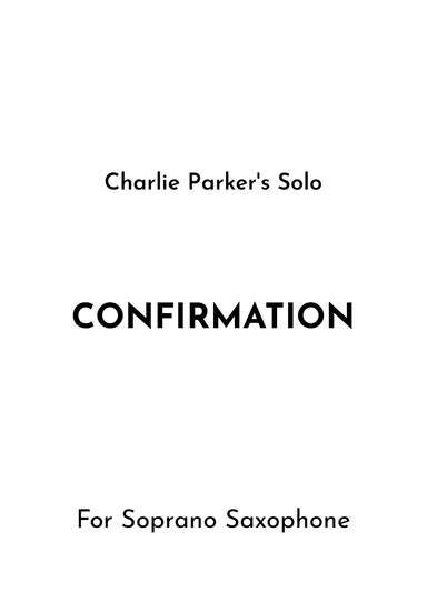 Confirmation (arr. Jireh J.)