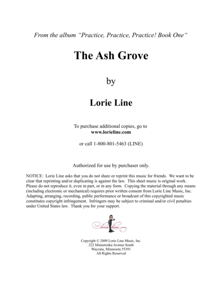 The Ash Grove - EASY! (arr. Lorie Line)