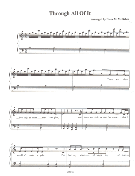 Through All Of It (arr. Diane M. McGahee)