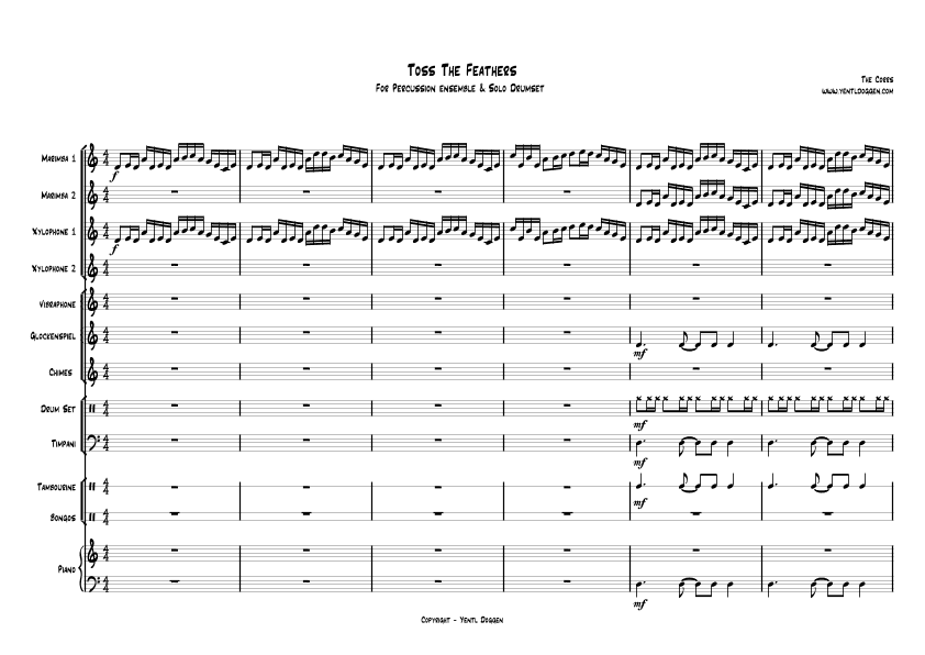 Toss The Feathers (arr. Yentl Doggen)