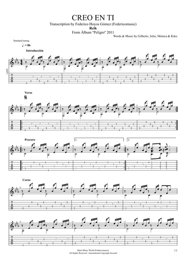 Creo En Ti (arr. Federico Hoyos Gómez (@Federicomusic))