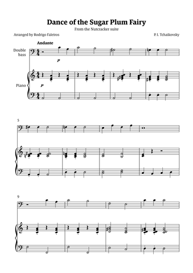 Sugar Plum Fairy theme (arr. Rodrigo Faleiros)