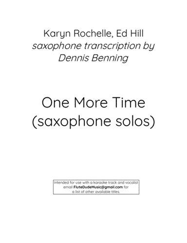 One More Time (arr. Dennis Benning)
