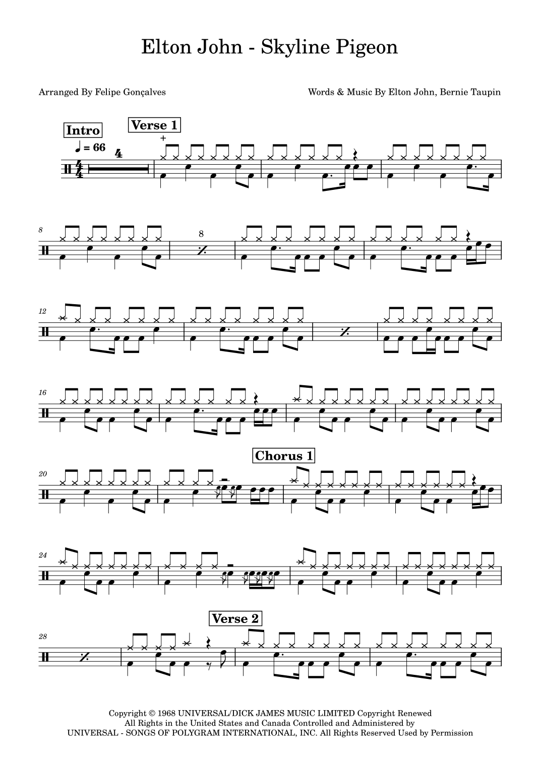 Skyline Pigeon (arr. Felipe Gonçalves)
