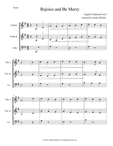 Rejoice and Be Merry (arr. Sandy McIntire)