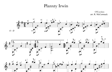 Planxty Irwin (arr. Robert McCormack)