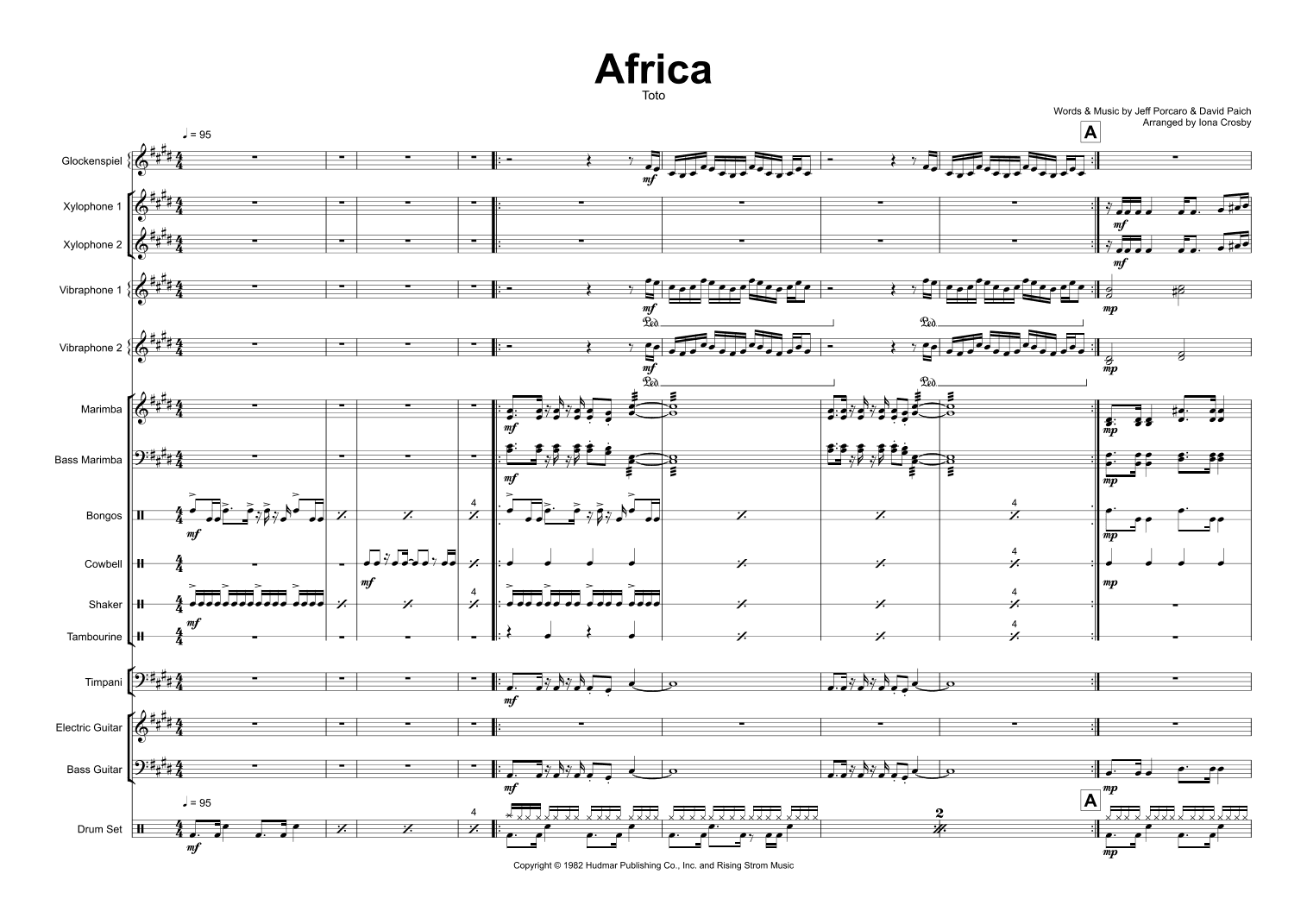 Africa (arr. Iona Crosby)