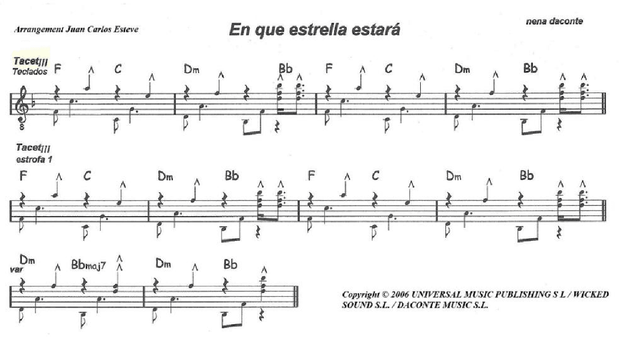 En Que Estrella Estara (arr. juan carlos esteve / Gran Coda)