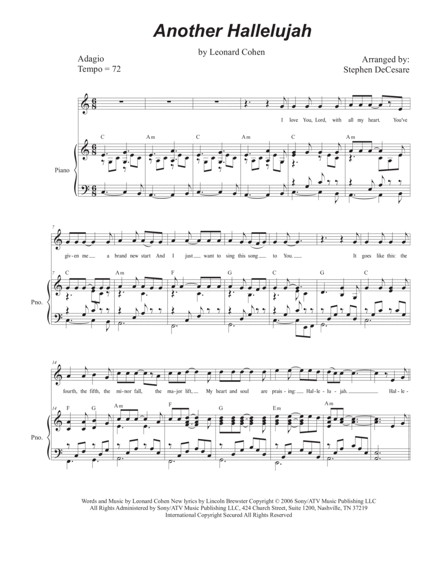 Another Hallelujah (arr. Stephen DeCesare)