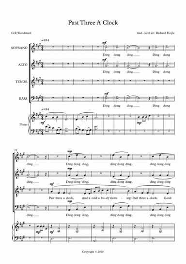 Past Three A Clock (arr. Richard Hoyle)