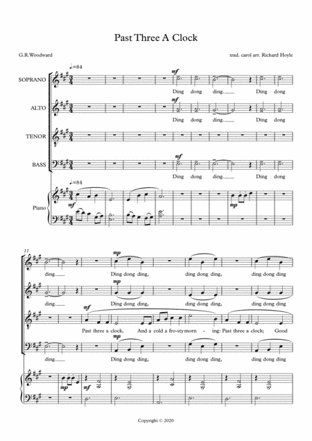 Past Three A Clock (arr. Richard Hoyle)
