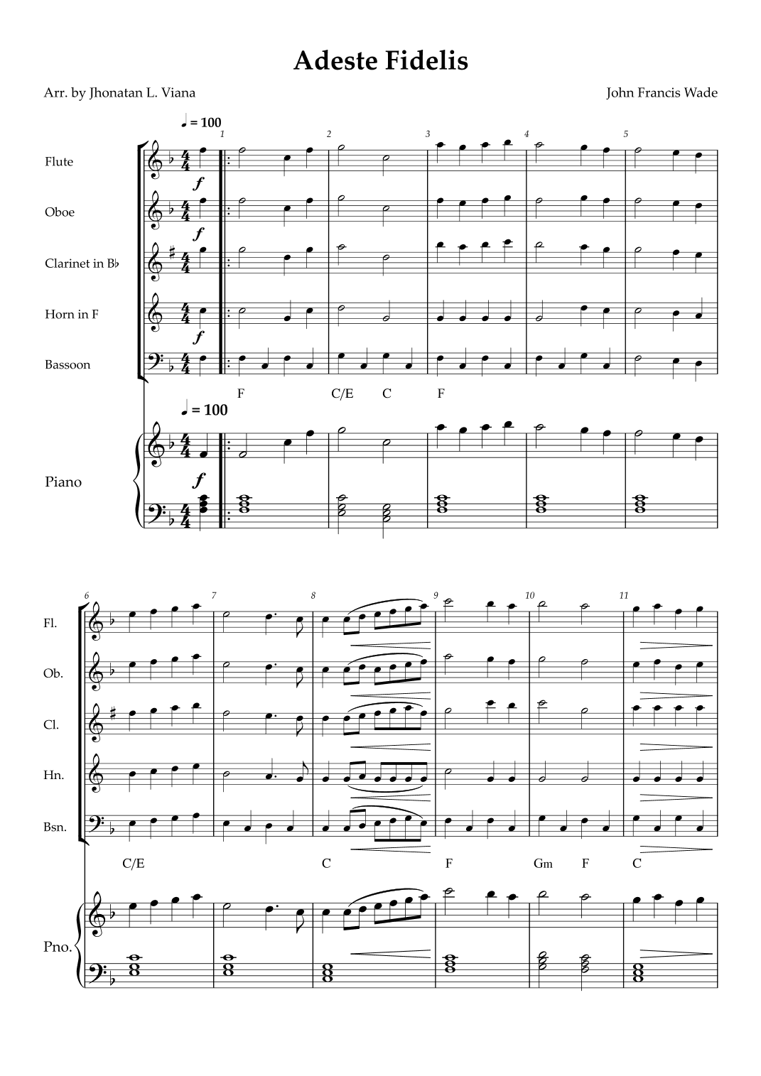 Adeste Fidelis (arr. Jhonatan Lucio Viana)