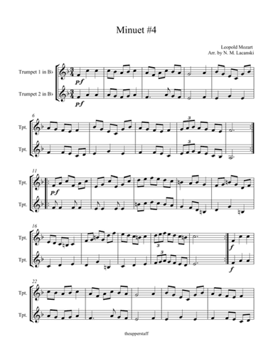 Minuet #4 (arr. Nick Lacanski)