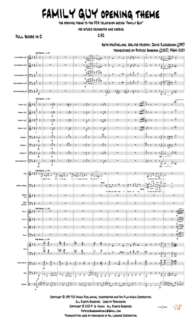 Theme From Family Guy (arr. Patrick Sheehan)