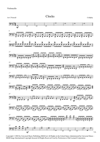 Clocks (arr. Caroline Pearsall)