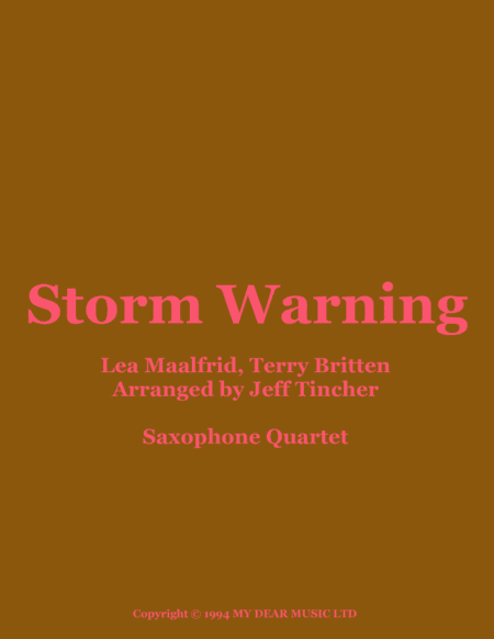 Storm Warning (arr. Jeff Tincher)