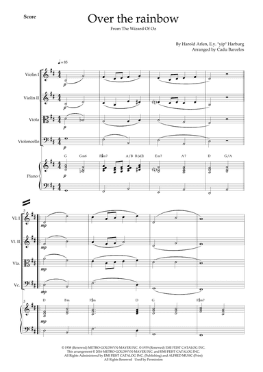 Over The Rainbow (arr. Cadu Barcelos)