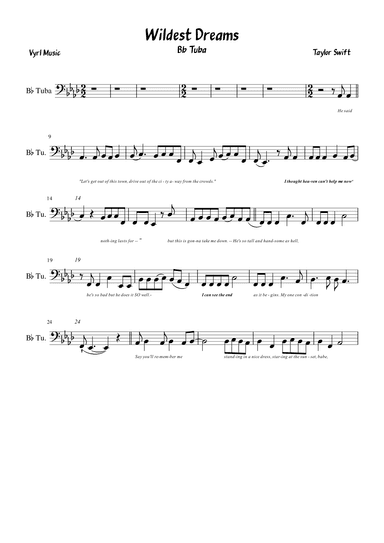 Wildest Dreams (arr. Vyrl)