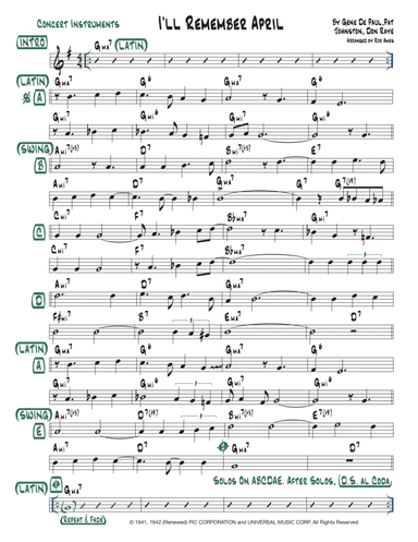 I'll Remember April (arr. Rob Ames)