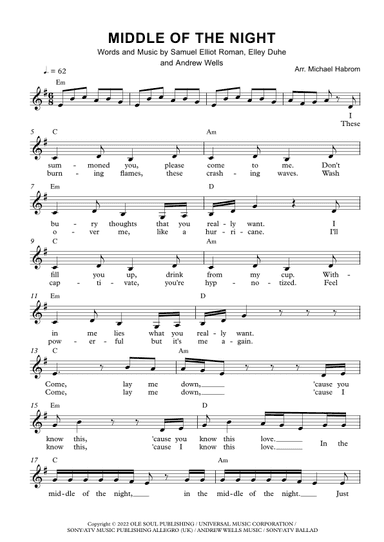Middle Of The Night (arr. Michael Habrom)