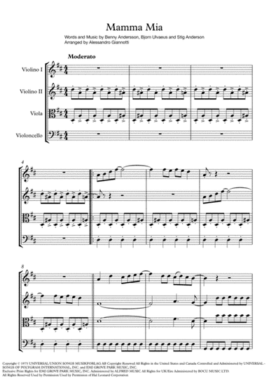 Mamma Mia (arr. Alessandro Giannotti)