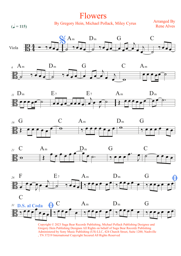 Flowers (arr. Rene Alves)